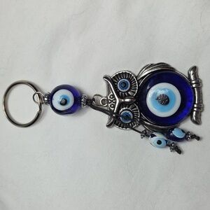 EVIL EYE OWL Keyring Keychain